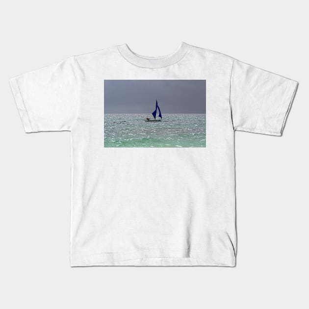 Sail Boat, Boracay Island, Philippines Kids T-Shirt by likbatonboot